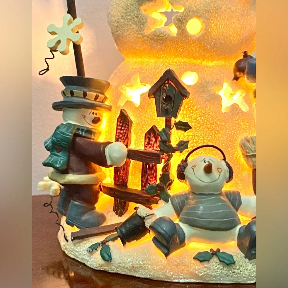 CMI Henton Christmas Snowman And Friends Welcome Light Up Display